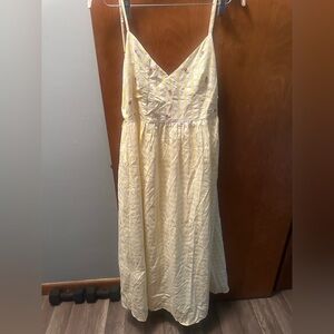 Zara Yellow and White Checkered Dress